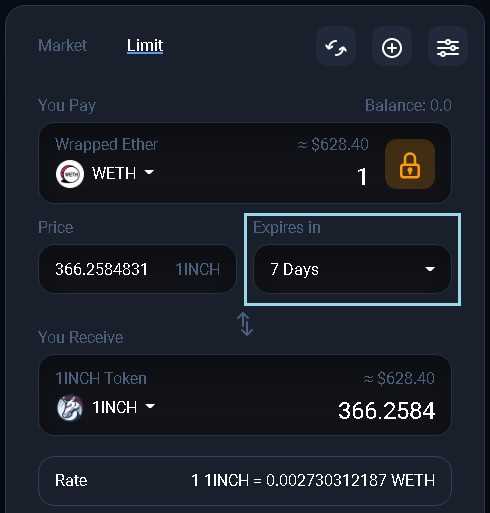 How to use 1inch's limit order feature for USDT trades
